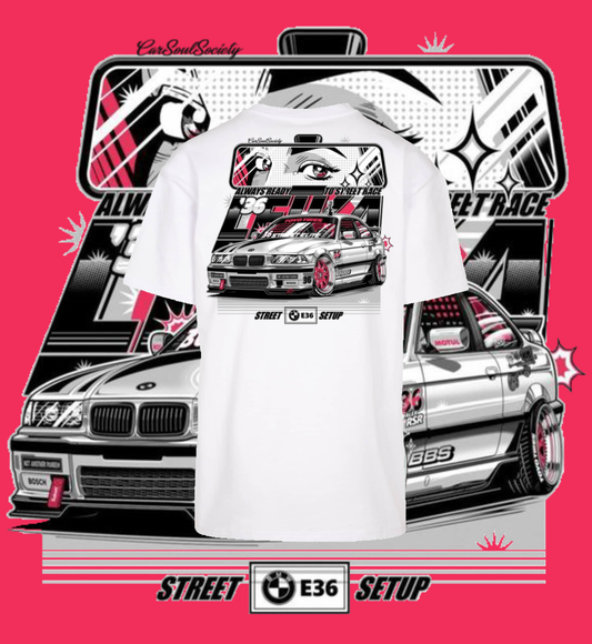 Anime X CarSoulSociety E36 Street Art Shirt